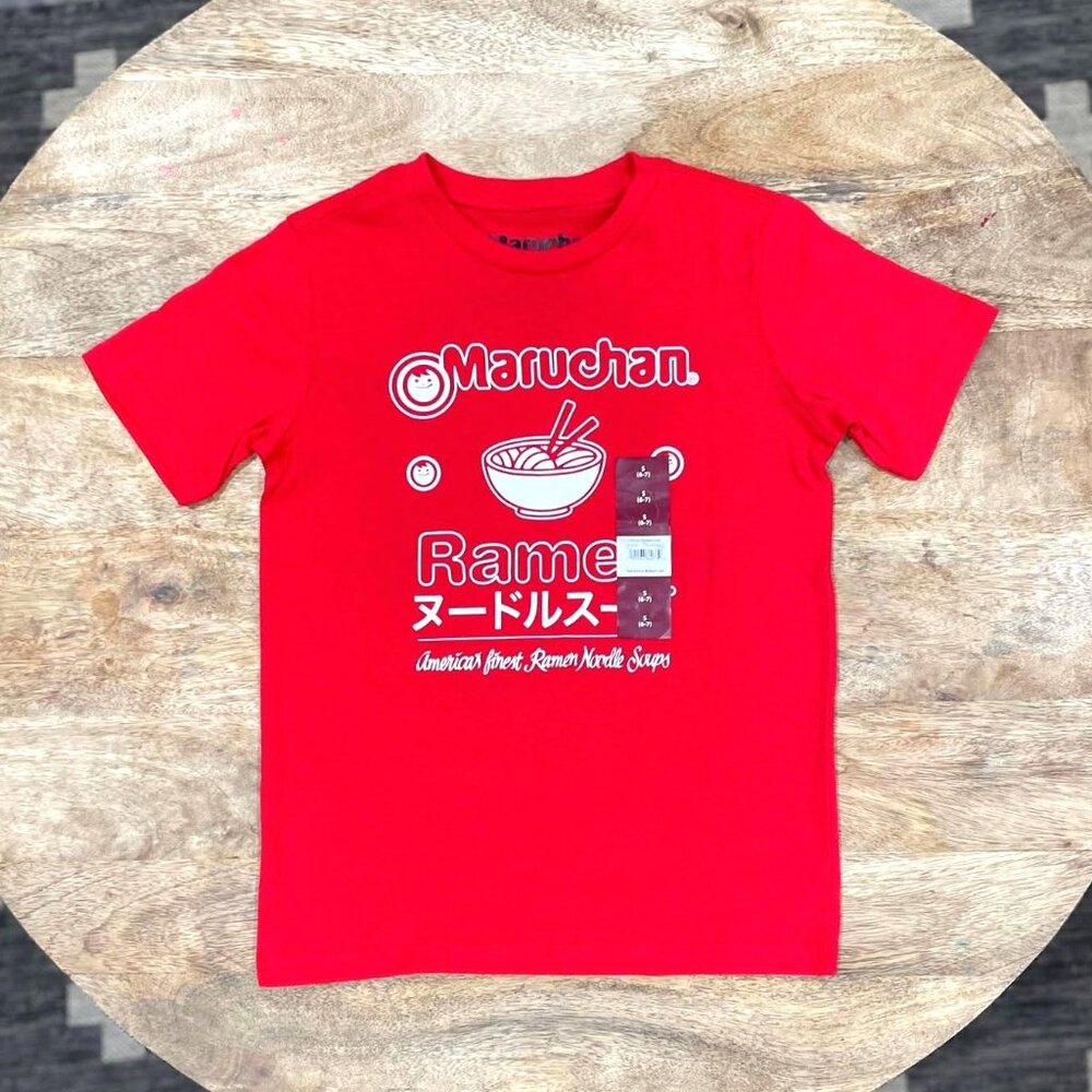5/$20 NEW 6-7 Boys Maruchan Ramen Noodle T-Shirt